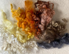Load image into Gallery viewer, Hand dyed English Leicester for dolls hair