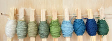 Load image into Gallery viewer, Naturally dyed fine 100% Organic embroidery wool