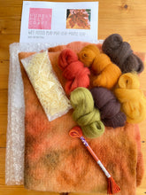 Load image into Gallery viewer, Maple leaf wet and dry felting kit