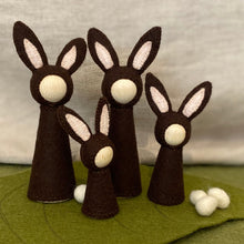 Load image into Gallery viewer, Easter seasonal/nature table rabbits, nests, baskets and felted eggs