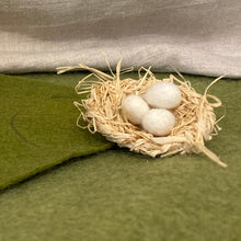 Load image into Gallery viewer, Easter seasonal/nature table rabbits, nests, baskets and felted eggs