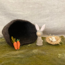 Load image into Gallery viewer, Easter seasonal/nature table rabbits, nests, baskets and felted eggs
