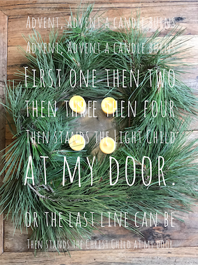 Make an eco friendly advent wreath