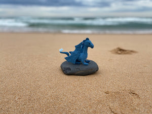 Hand made felt dragons