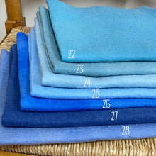 Load image into Gallery viewer, Hand dyed 100% wool felt - Turquoise, Teal, and Blue Tones