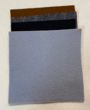 Load image into Gallery viewer, 100% wool felt - Grey, black, brown packs