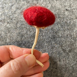 Toadstool wet/dry felting kit