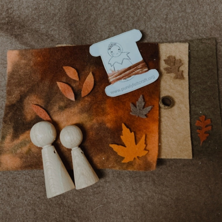 Hand dyed Autumn creative kit