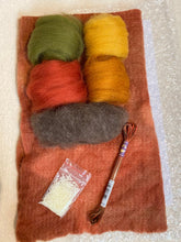 Load image into Gallery viewer, Maple leaf wet and dry felting kit