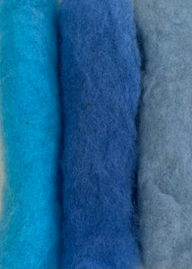 Dry or Wet felting 100% wool packs