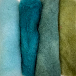 Dry or Wet felting 100% wool packs