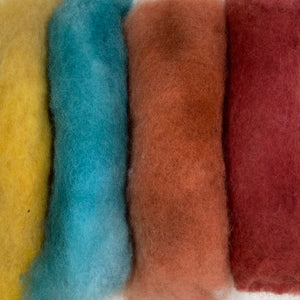 Dry or Wet felting 100% wool packs