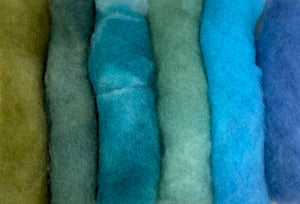 Dry or Wet felting 100% wool packs