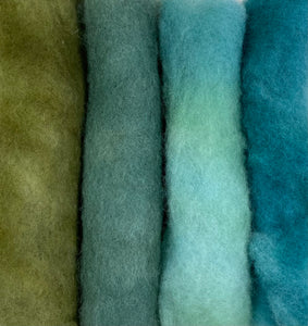 Dry or Wet felting 100% wool packs