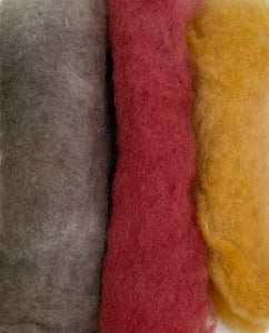 Dry or Wet felting 100% wool packs