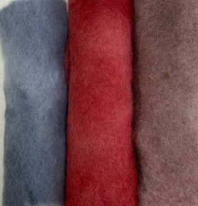 Dry or Wet felting 100% wool packs