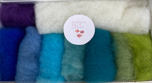 Dry or Wet felting 100% wool packs