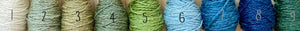 Naturally dyed fine 100% Organic embroidery wool