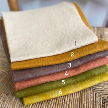 Load image into Gallery viewer, Hand dyed 100% wool felt - Earthy tones
