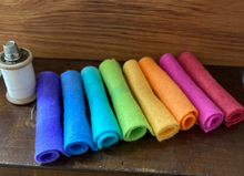 Load image into Gallery viewer, Hand dyed 100% wool felt - Rainbow felt packs