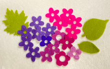 Load image into Gallery viewer, Pre - cut felt leaves and flowers