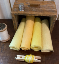 Load image into Gallery viewer, *New* Hand dyed 100% wool felt -Yellow felt pack