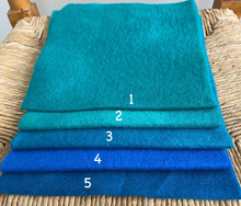 Load image into Gallery viewer, Hand dyed 100% wool felt -  Teal, aqua-turquoise