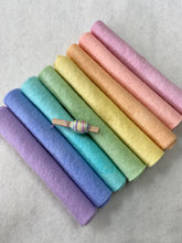 Load image into Gallery viewer, Hand dyed 100% wool felt - Rainbow felt packs