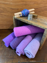Load image into Gallery viewer, Hand dyed 100% wool felt -*NEW* Purples felt pack