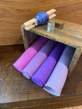 Load image into Gallery viewer, Hand dyed 100% wool felt -*NEW* Purples felt pack