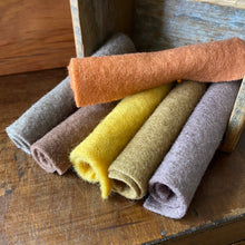 Load image into Gallery viewer, Hand dyed 100% wool felt - Earth tones packs