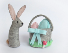 Load image into Gallery viewer, Easter bunny and Easter eggs with basket
