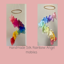 Load image into Gallery viewer, Handmade Silk Rainbow Angel mobiles