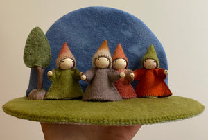 Gnomes with arms, hand made