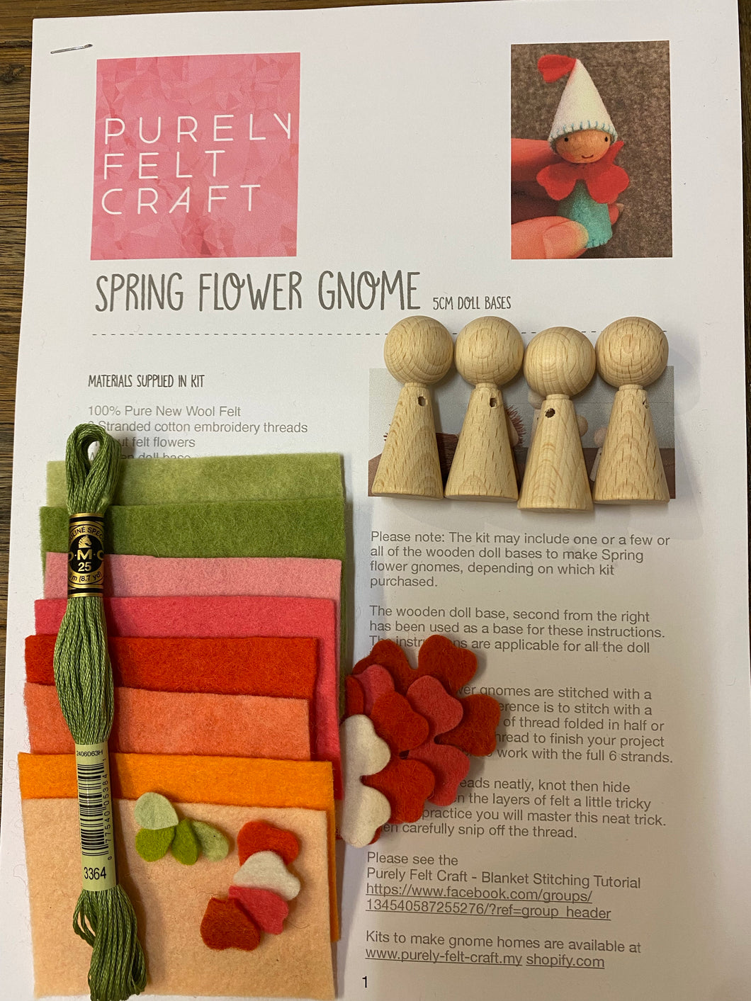 Flower gnome kit (medium)