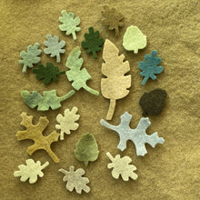 Load image into Gallery viewer, Pre - cut felt leaves and flowers