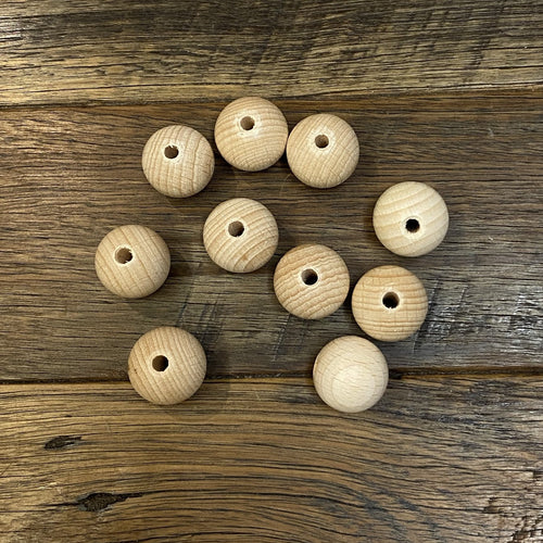 Wooden beads 20 mm and 6 mm