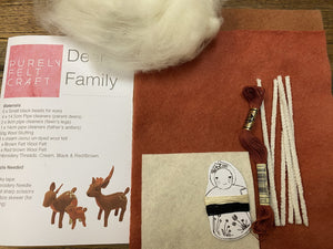 Felt Deer family kit