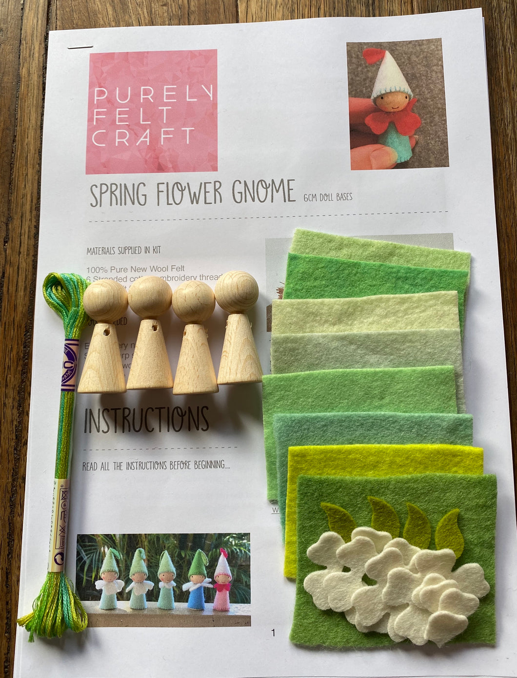 Spring flower gnome kit (medium)