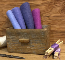 Load image into Gallery viewer, Hand dyed 100% wool felt -Purples felt pack