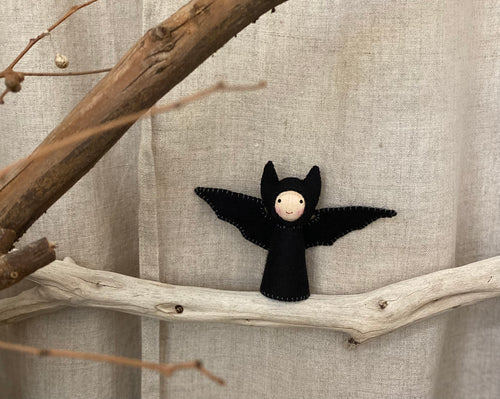 Hand made - Bat peg doll