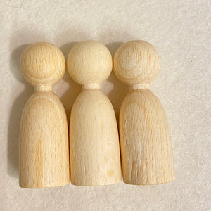 Wooden peg dolls