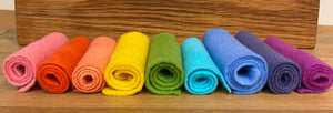 Hand dyed 100% wool felt -Kaleidoscope felt pack