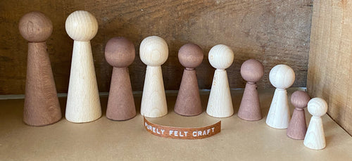 Wooden peg dolls